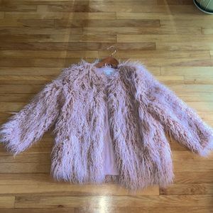 Light Pink Fuzzy Jacket💕 Perfect for Ariana Grande Costume 7 Rings 💎